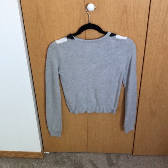 Checkered pattern Harlow button up cardigan - Picture 3 of 3